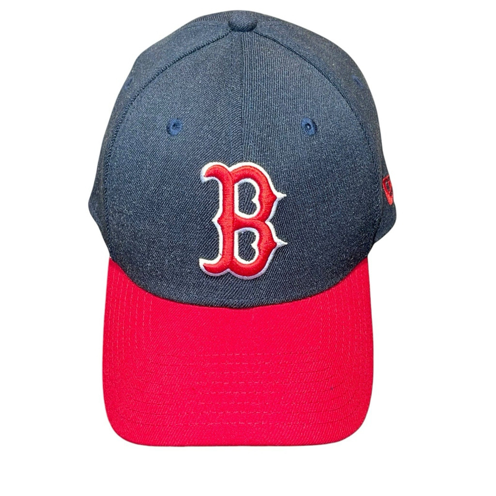Boston Red‎ Sox New Era 39Thirty Fitted Stretch Hat Heather Gray Red B Logo M/L